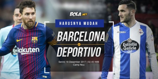 Prediksi Barcelona vs Deportivo La Coruna 18 Desember 2017