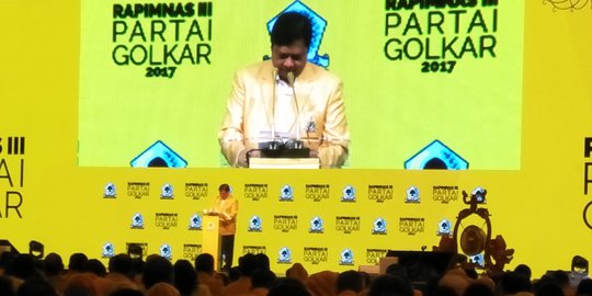 Setnov lengser, Rapimnas Golkar deklarasi ulang dukung Jokowi di 2019