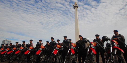 10 Ribu polisi disebar amankan perayaan Natal dan tahun baru di Jakarta