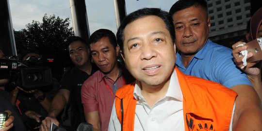 Kembali diperiksa KPK, Setnov semringah dan bilang dalam kondisi baik