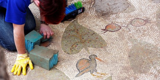 Penemuan lantai mozaik purbakala berusia 1.500 tahun di negeri Zionis