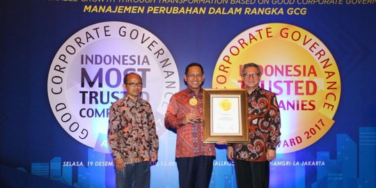 Konsisten terapkan GCG, PLN dinobatkan sebagai Indonesia Trusted Companies 2017