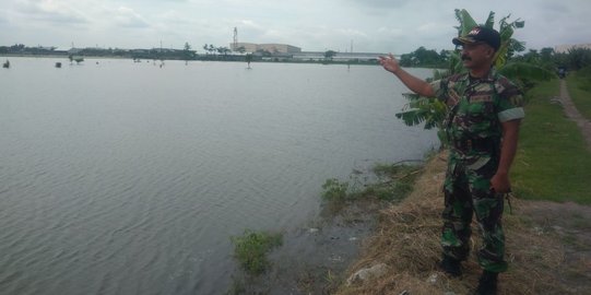 65 Hektare sawah di  Kediri kebanjiran kerugian ratusan 