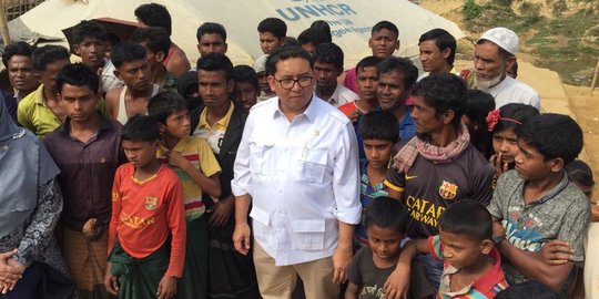 Fadli Zon terharu saat kunjungi pengungsi Rohingya di Cox's Bazar