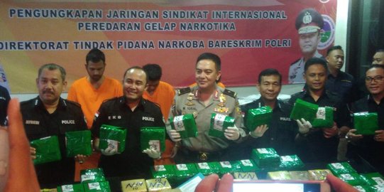 Penyelundupan narkoba jaringan Internasional asal Malaysia digagalkan