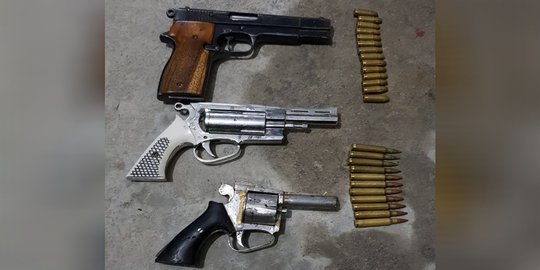 Ketahuan mau merampok, 3 pria berpistol ditangkap polisi