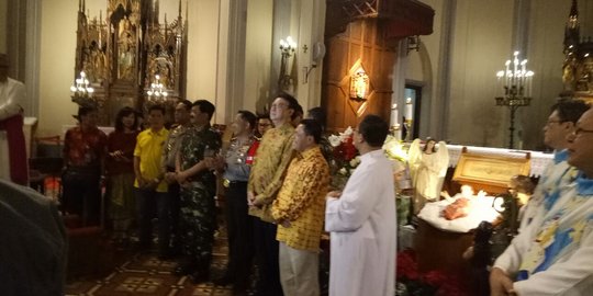 Pesan simbolik dari Kapolri, Panglima TNI & Mendagri di balik kunjungan ke Katedral