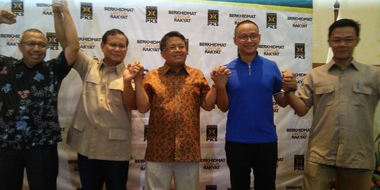 Kembali koalisi dengan PAN & PKS di 5 daerah, Prabowo yakin menang seperti Pilgub DKI
