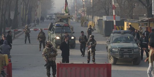 Bom bunuh diri meledak dekat kantor keamanan nasional Afganistan, 10 orang tewas