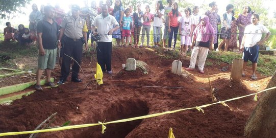 Belum genap sehari, makam Hendra Capung dibongkar orang tak dikenal