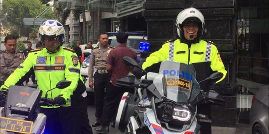 Jelang Car Free Night, Kakorlantas pantau jalur Puncak dari Bandung pakai Moge