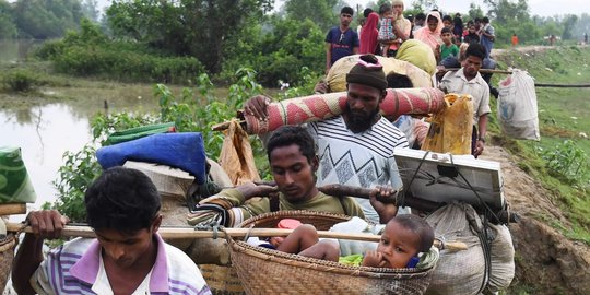 Gelombang pengungsi Rohingya jadi penanda krisis kemanusiaan 2017