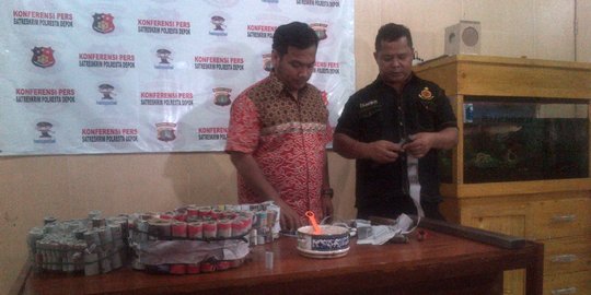 Ribuan petasan diamankan di Bojonggede jelang pergantian tahun