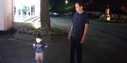 Jokowi rayakan malam tahun baru di Titik Nol Kilometer Yogyakarta