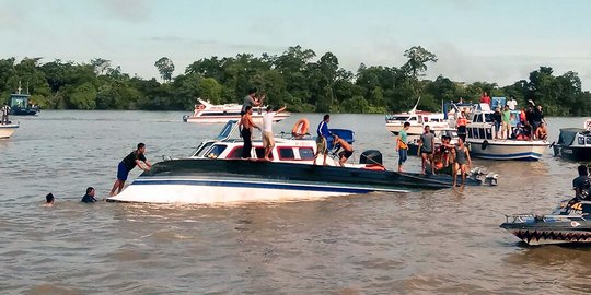 Speedboat terbalik di perairan Kaltara, 8 orang tewas