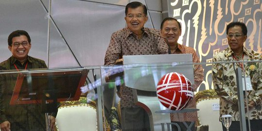 Bursa saham 2018 resmi dibuka Wapres JK, IHSG menguat 11 poin