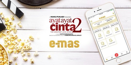 Aplikasi mobile e-Mas tebar emas gratis untuk penonton Ayat-ayat Cinta 2