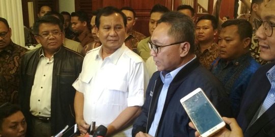 Dua jam rapat, Prabowo Cs belum bisa tentukan calon di Pilgub Jatim