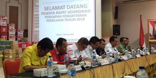 Gelar Rakor, KPU minta parpol siapkan calon & dokumen lengkap Pilkada 2018