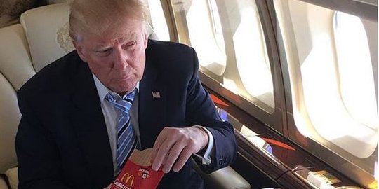 Trump hobi makan McD karena takut diracun