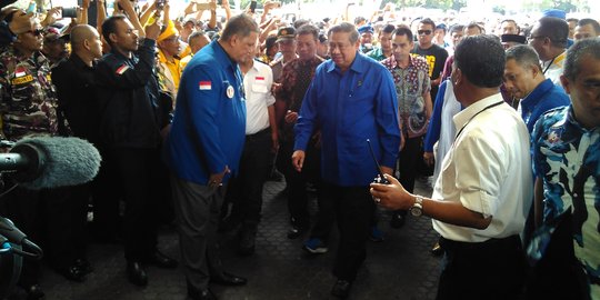 SBY, Ani Yudhoyono, AHY dan Ibas hadiri deklarasi Deddy-Dedi
