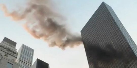 Begini kondisi Tower Trump saat dilanda kebakaran