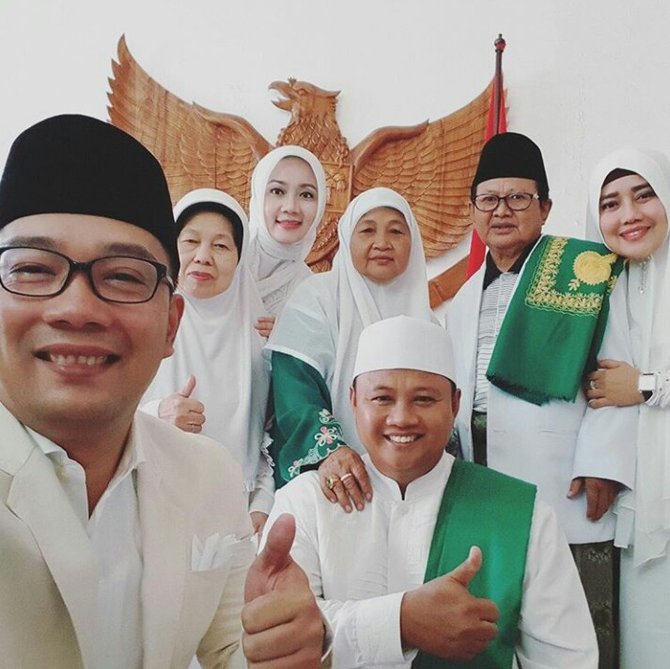 keluarga ridwan kamil dan uu ruzhanul