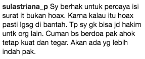 netizen beri nasihat kepada ahok dan vero