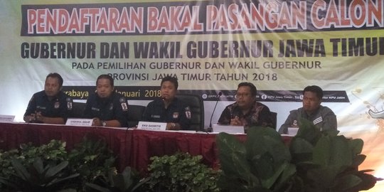 KPU: batas pendaftaran calon gubernur Jatim hari Rabu ini