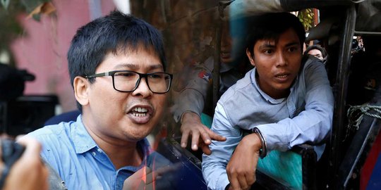 2 Wartawan Reuters di Myanmar didakwa dengan undang-undang lawas