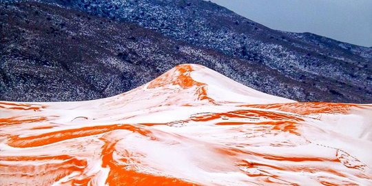 Salju turun di Gurun Sahara ketiga kali dalam 40 tahun