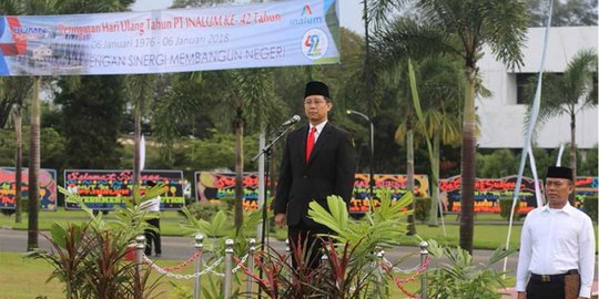 INALUM laksanakan upacara peringatan HUT perusahaan yang ke-42