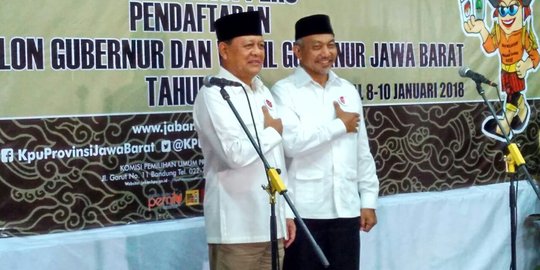 Bakal cagub Jabar Sudrajat terkejut harus jawab 800 soal psikotes