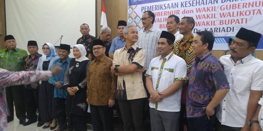 Jalani tes kesehatan, Ganjar puasa dan Sudirman tanpa persiapan