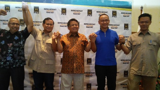 pertemuan gerindra pks pan bahas pilkada 2018