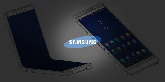 Beginilah desain Samsung Galaxy X, smartphone lipat yang bakal rilis 2019