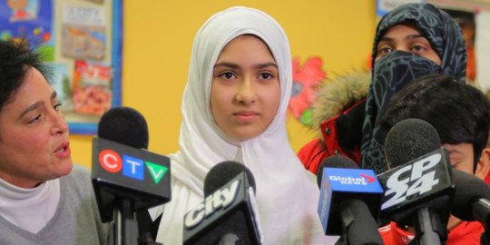 Gadis muslim Kanada ini jadi korban serangan pria bergunting