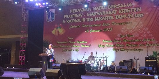 Hadiri perayaan Natal di JIExpo, Anies ingatkan 'Jakarta rumah semua'