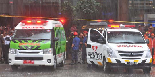 Situasi Gedung BEI usai selasar ambruk hingga lukai 72 orang