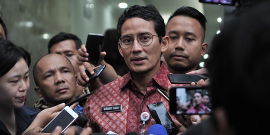 Raut wajah Sandiaga usai 4 jam diperiksa polisi terkait penggelapan tanah