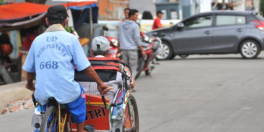 Polisi sebut becak rentan kecelakaan, ada potensi lawan arus