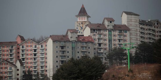 Angkernya resor ski berhantu di Korea Selatan