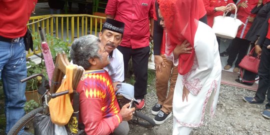 Usai ziarah, Puti di doakan difable jadi Wagub Jatim 2018