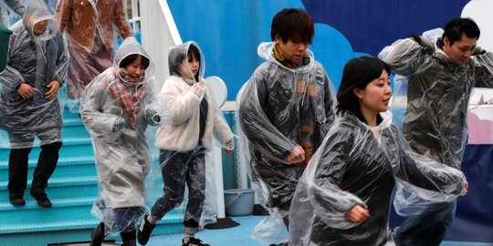 Warga Jepang latihan evakuasi anti-rudal Korea Utara