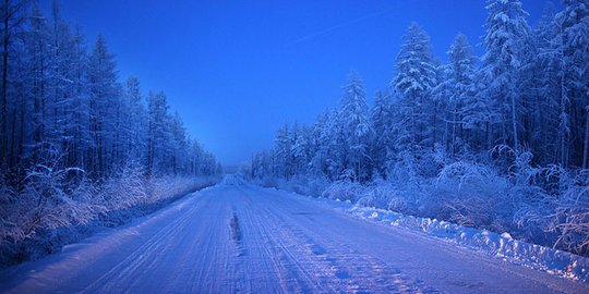 Wonderland salju di Oymyakon, salah satu desa terdingin di dunia