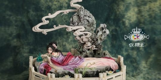 Ahli dekorasi makanan China buat hiasan fondant seindah figurine clay