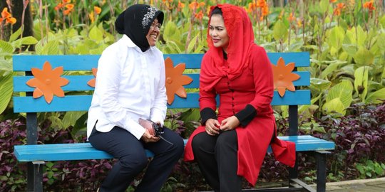 Melihat lagi momen persahabatan Puti Soekarno dan Walikota Risma
