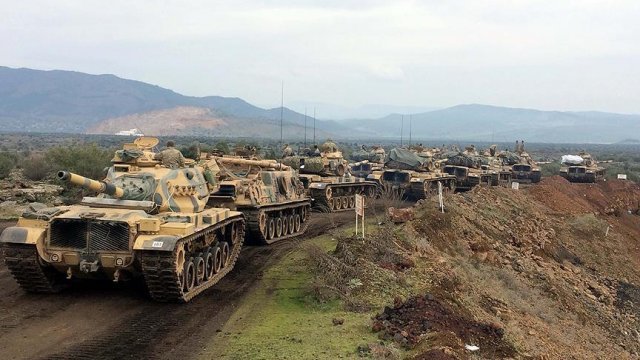 pasukan turki memasuki wilayah afrin suriah