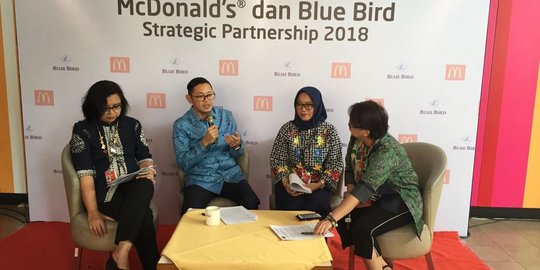 Tingkatkan pelayanan ke pelanggan, Blue Bird gandeng McDonald's