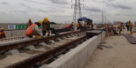 Progres proyek LRT capai 56 persen